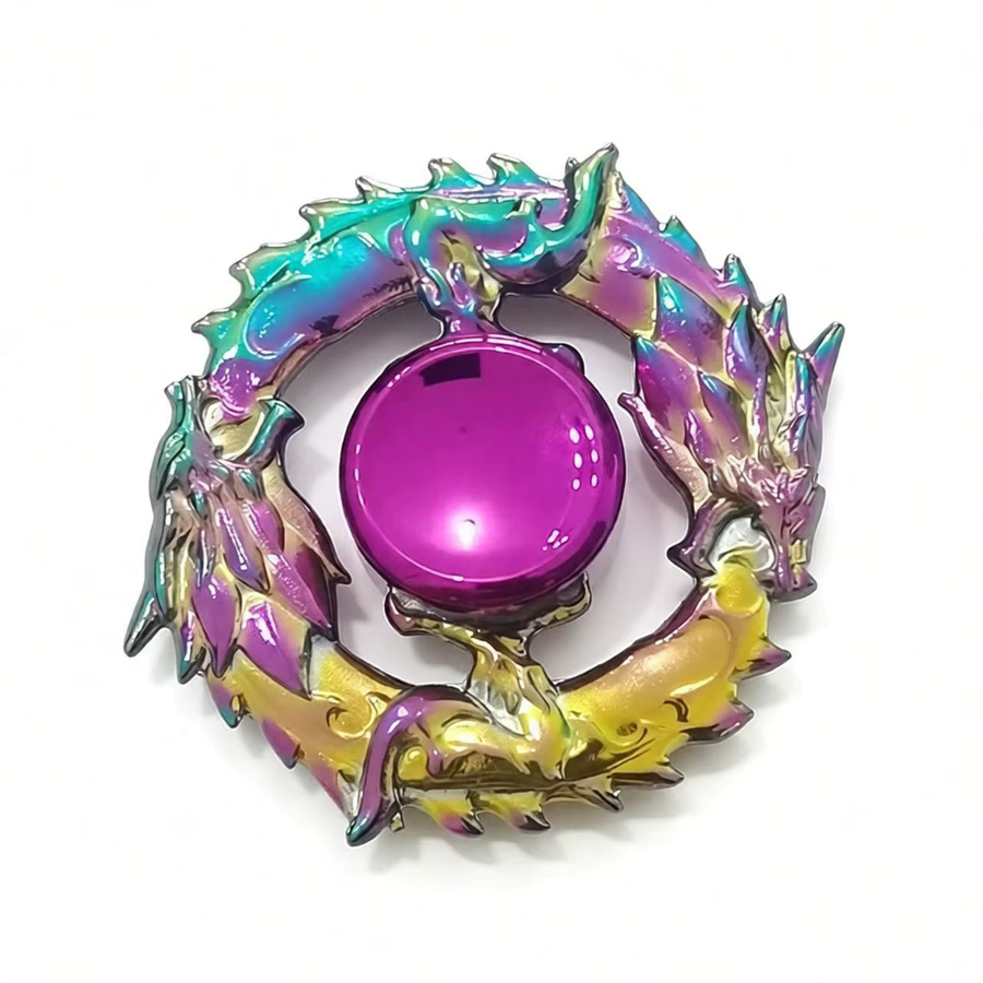 ZIRI Regenbogen-Fidget-Metall-Spinner, bunte Finger-Spinner, Handspielzeuge - Bild 2