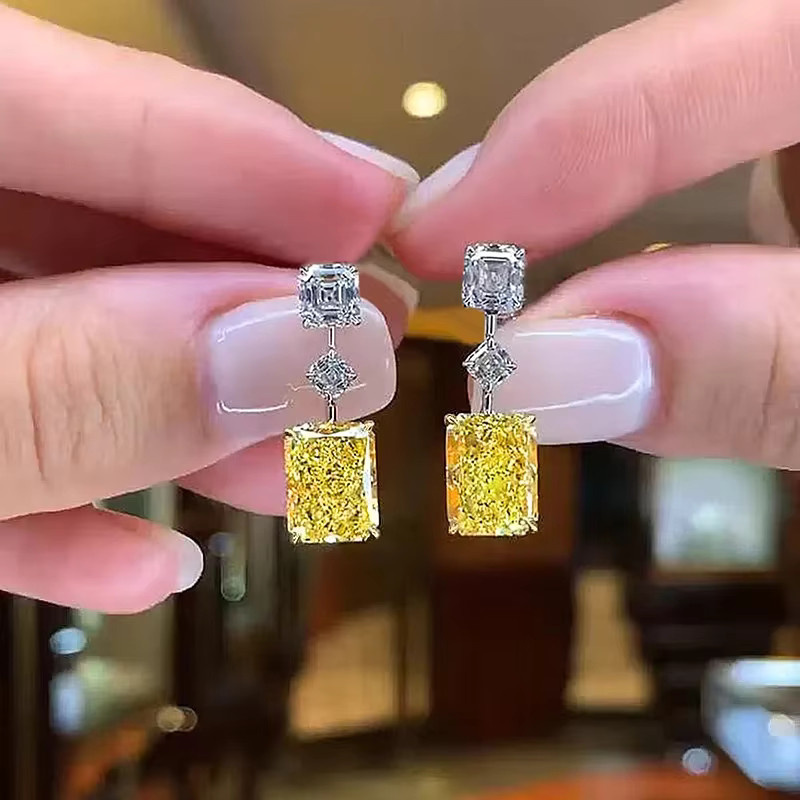 Huitan Tropfenohrringe, Gold, Zirkonia, Damen - Bild 3