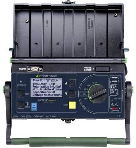 Gossen Metrawatt METRISO PRIME+ Isolationsmessgerät in Schwarz, kalibriert (DAkkS-akkreditiert), 100 V bis 1500 V - Bild 1