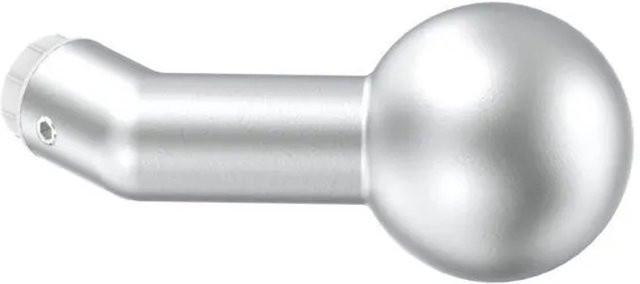 FeNau Alu-Türknopf Gekröpft mit Kugel in Silber, Durchmesser: 55 mm - Bild 1