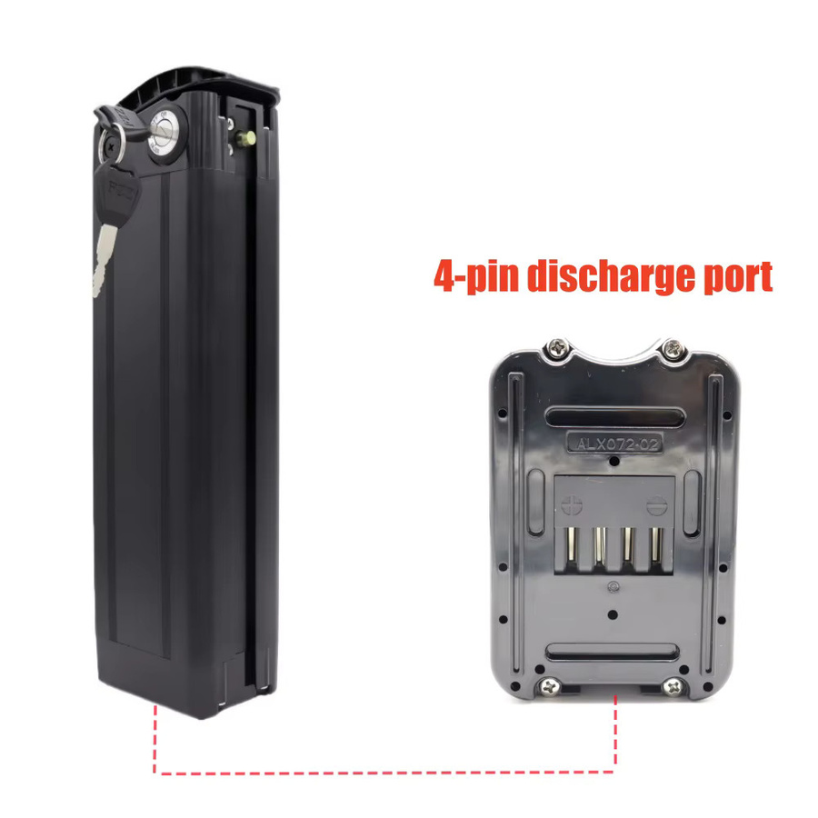 Bafang 48V 15Ah Lithium-Ionen-Akku mit integriertem BMS und Ladegerät in Schwarz für Silverfish 250W-1000W Bafang Motorkit - Bild 3