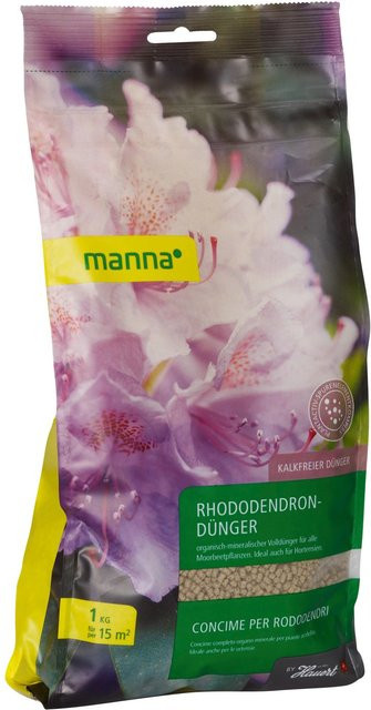 Manna Rhododendrondünger für Rhododendren und Moorbeetpflanzen, 1 kg - Bild 1
