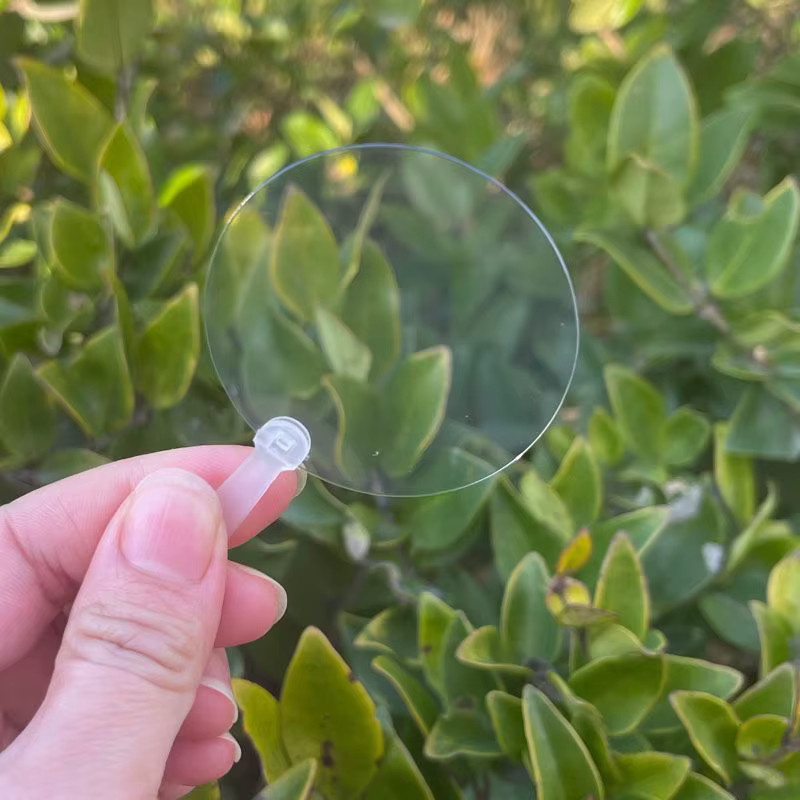 50 Stück Mini-Fächer aus Kunststoff, transparent, Durchmesser: 5 cm, ideal für DIY-Bastelarbeiten und Gastgeschenke bei Hochzeiten, Geburtstagen oder Partys - Bild 2