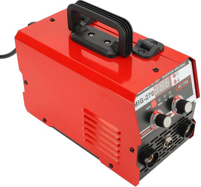 Aimo 3-in-1 MIG-Multifunktions-Schweißgerät mit LED-Anzeige und Kupferanschluss in Rot - Bild 1