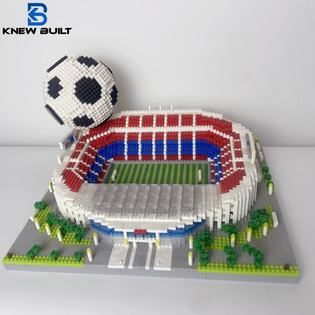 KNEW BUILT Barcelona-Fußballstadion, Bauspielzeug, Mikroblöcke, ab 14 Jahren - Bild 1