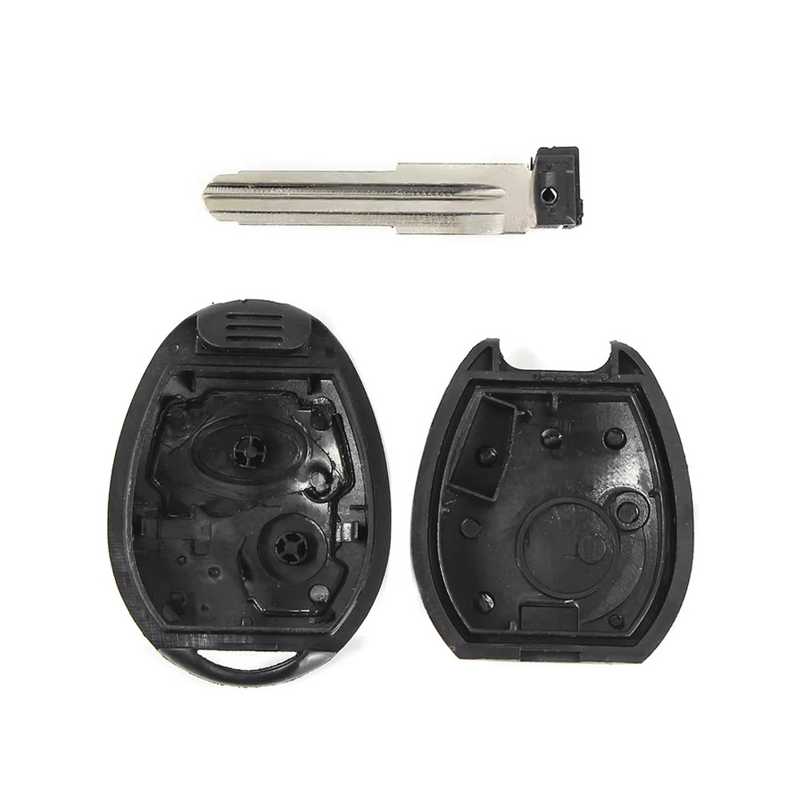 KEYYOU Schlüsselhülle Shell Fob für BMW und Mini Cooper S R50 R53 Rover 75, Fernbedienung Auto Schlüssel Case mit 2 Tasten und ungeschnittener Klinge, Schwarz - Bild 2