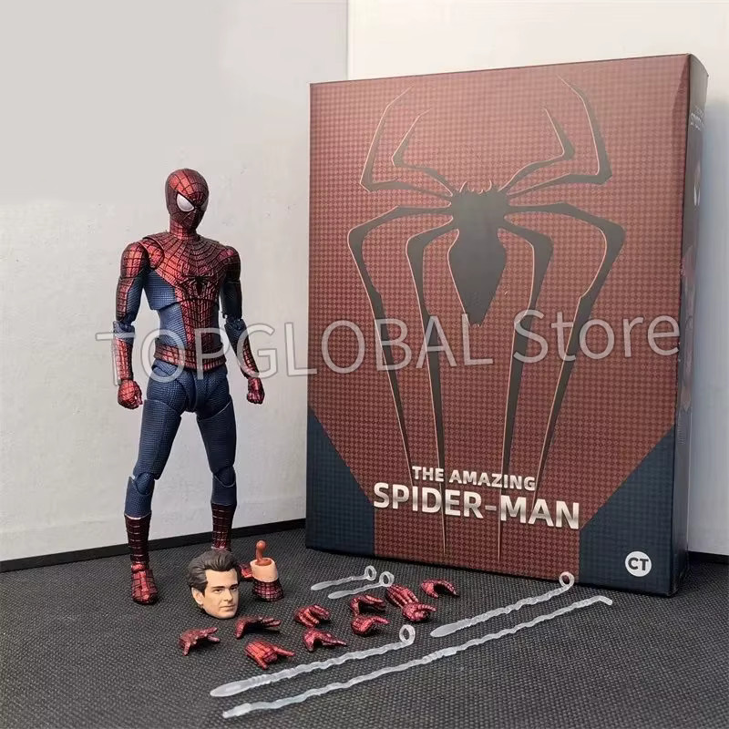 Bandai S.H.Figuarts The Amazing Spider-Man Andrew Garfield Marvel Actionfigur in Rot - Bild 3