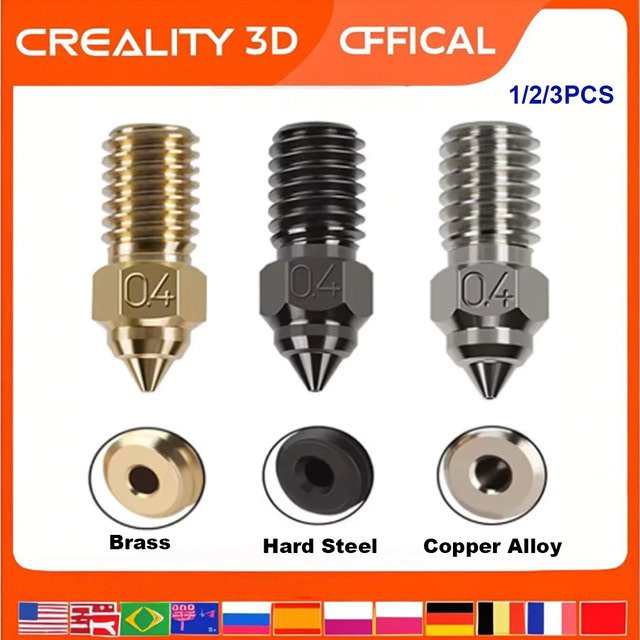 Creality Ender 5 S1 High-Speed Hotend Extruder Kit mit Messing Düsen und M6 Gewinde für Ender 3 V3 SE, Ender 7 und Spider 1.0 FDM 3D Drucker Teile in Gold - Bild 1
