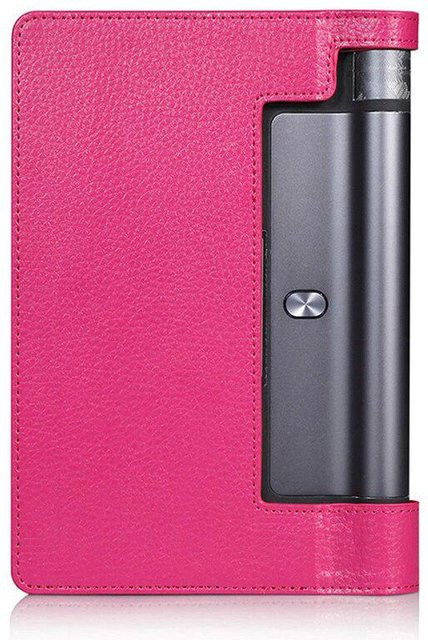 Tablet Schutzhülle aus PU-Leder für Lenovo Yoga Tab 3 Pro 10,1 YT3-X90F X90L und Tab3 Plus YT-X703F X703L als Flip Folio Case in Hellrosa - Bild 1
