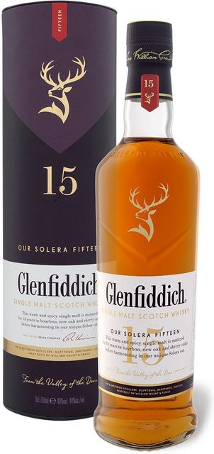 Glenfiddich Solera Reserve Speyside Single Malt Scotch Whisky 15 Jahre 0,7 l - Bild 1