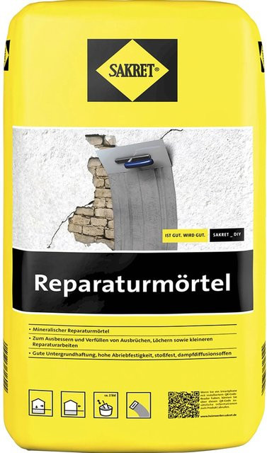 Sakret Reparaturmörtel Grau 25 kg - Bild 1