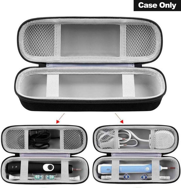 qlebaby Schutzhülle für elektrische Zahnbürste, EVA Hard Case, Reise-Organizer - Bild 1