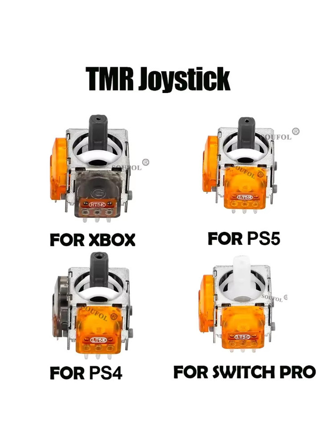 MBCHIPSTAR Ersatz-TMR-Effekt-Joystick 3D-Analogstick für PS5, PS4, Xbox Series X/S und Switch Pro in Multicolour - Bild 3