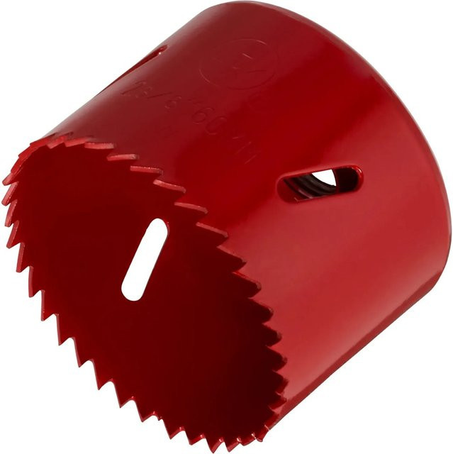 LUX-TOOLS Lochsäge aus Stahl in Rot mit 60 mm Durchmesser - Bild 1