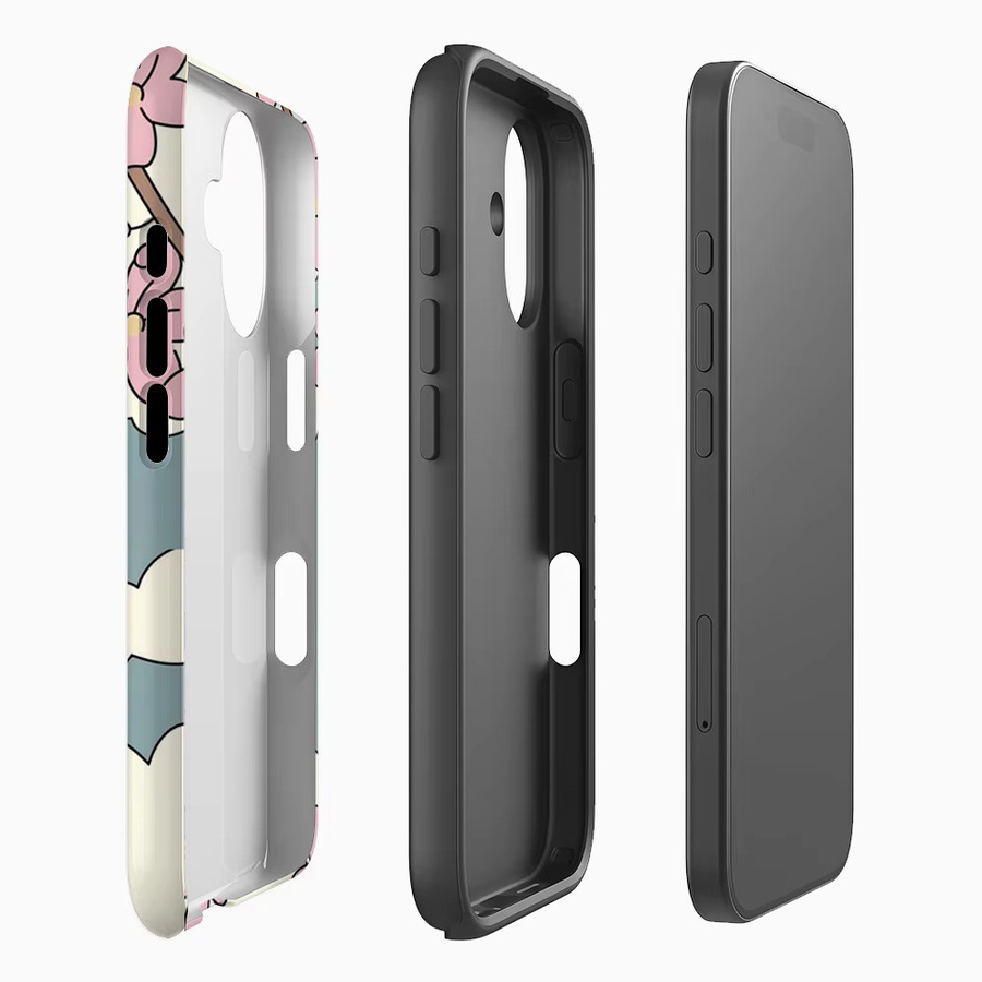 Potdemiel Handyhülle Cherry Blossom Sky für iPhone 17 16 15 14 13 12 Pro Max Plus mit doppelschichtiger Rückseite in Multicolour - Bild 2