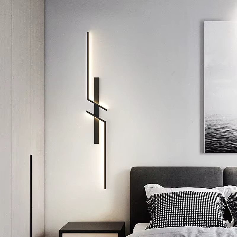 Ramalho LED-Wandleuchte im minimalistischen Design für Wohnzimmer und Schlafzimmer, Up-Down-Beleuchtung in Schwarz oder Weiß - Bild 2