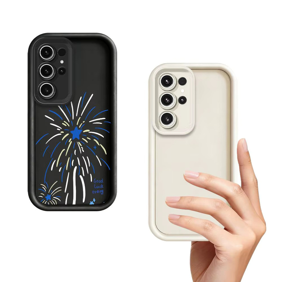 Feuerwerksmuster Schutzhülle mit Objektivschutz für Samsung Galaxy S26 Ultra Plus S25 S24 S23 S22 S21 S20 Note 20 Ultra Plus FE Cover - Bild 2