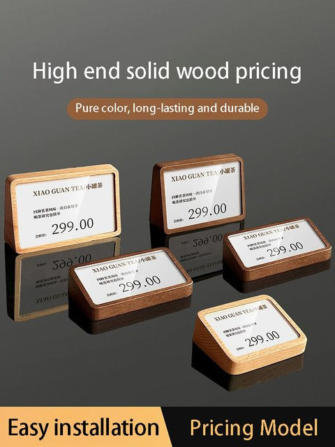 Transparente Preisanzeigetafel aus Acryl für Supermarkt-Werbedisplays und Produkt-Preisschilder - Bild 1