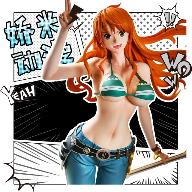 C2 TOYS Anime-Figur Nami Zwei Jahre später Strohhut-Truppen PVC-Statue, Höhe: 22 cm - Bild 1
