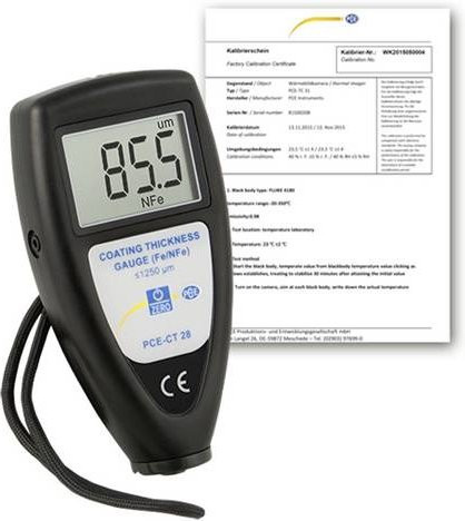 PCE Instruments PCE-CT 28-ICA Schichtdicken-Messgerät in Schwarz, Messbereich 0 - 1250 µS - Bild 1