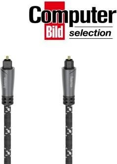 Hama Audio-Lichtleiter-Kabel mit Toslink-Stecker in Gold und Schwarz, Länge: 1,5 m - Bild 1