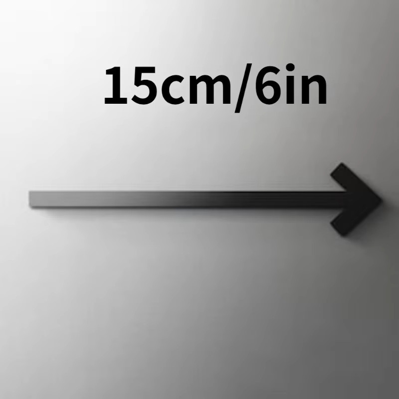 Selbstklebende 3D Acryl Pfeil-Richtungszeichen Wanddekoration von CIFBUY in Schwarz - Bild 4