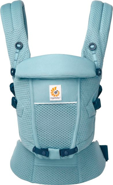 Ergobaby Adapt SoftFlex Babytrage in Blau mit reflektierenden Elementen und Mesh-Einsätzen - Bild 1