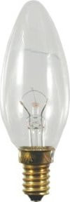 Scharnberger Hasenbein Kerzenlampe E14 240V 25W klar Glas B: 35 mm, H: 100 mm - Bild 1