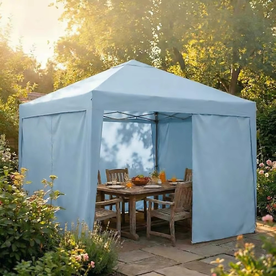 HiMISS Pop-Up-Faltzelt Beige B/T/H: 300 x 300 x 300 cm mit 4 Seitenwänden und wasserdichtem Dach - Bild 3