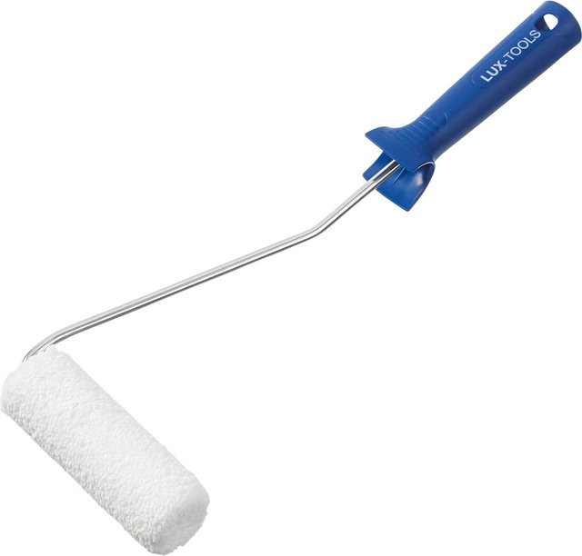 LUX-TOOLS Lasurroller aus Mikrofaser in Weiß, Breite: 12 cm, geeignet für wasserbasierte Lacke - Bild 1