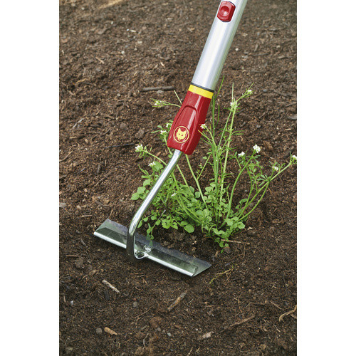 WOLF-Garten Ziehhacke HU-M 15 Multi-Star aus Stahl in Rot und Silber mit extra scharfer Wechselklinge, Länge: 27 cm - Bild 2