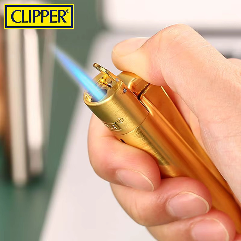 Clipper Spades Tragbares Metall-Jet-Feuerzeug mit integriertem Schleifstein in Geschenkbox - Bild 1