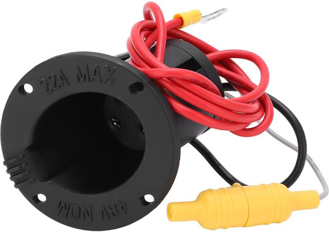 KaiSai DC 48 Volt Powerdrive Ladegerät Sicherungssteckdose Ladebuchse 101802101 Ersatz für Club Car DS Modelle 2000-Up, Schwarz - Bild 1