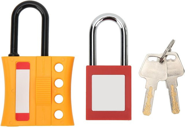 Neoglint Lockout Tagout Schließbügel-Kit mit 4 Löchern aus isoliertem Nylon ABS in Orange - Bild 1