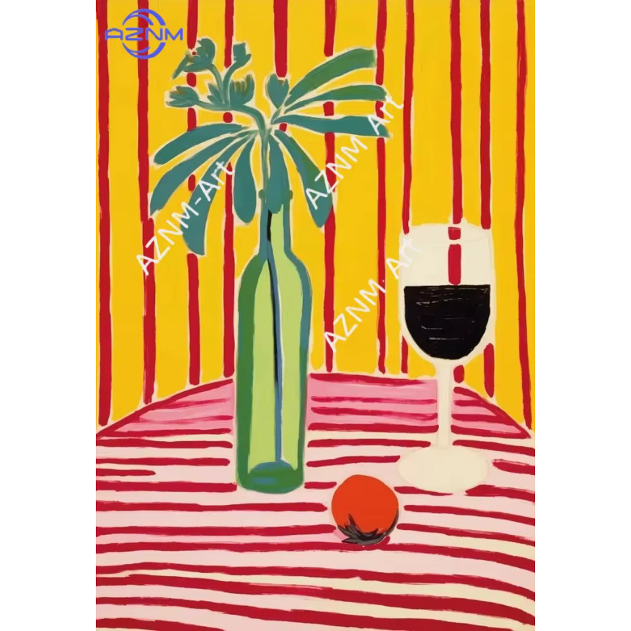 AZNM Obstmarkt-Poster als Leinwanddruck mit botanischen Motiven in Mehrfarbig, Rechteckig - Bild 2