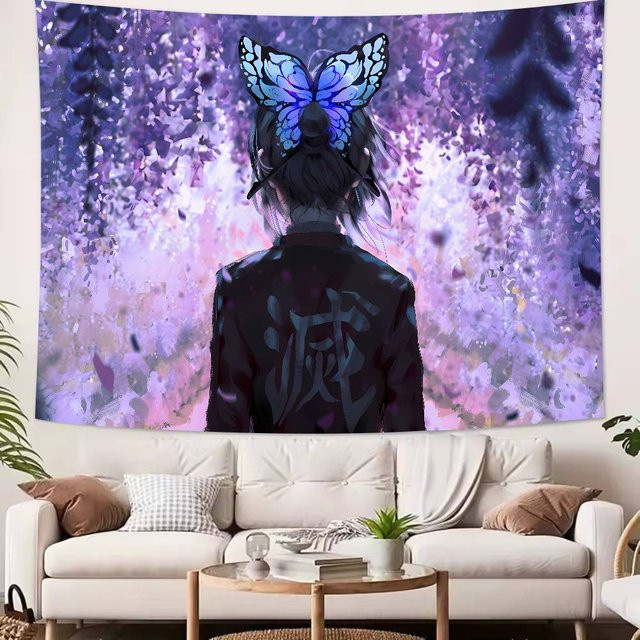 Anime Demon Slayer Wandteppich von BaiTu Clothes für deine Raumdekoration, B/H: 90 x 120 cm - Bild 1
