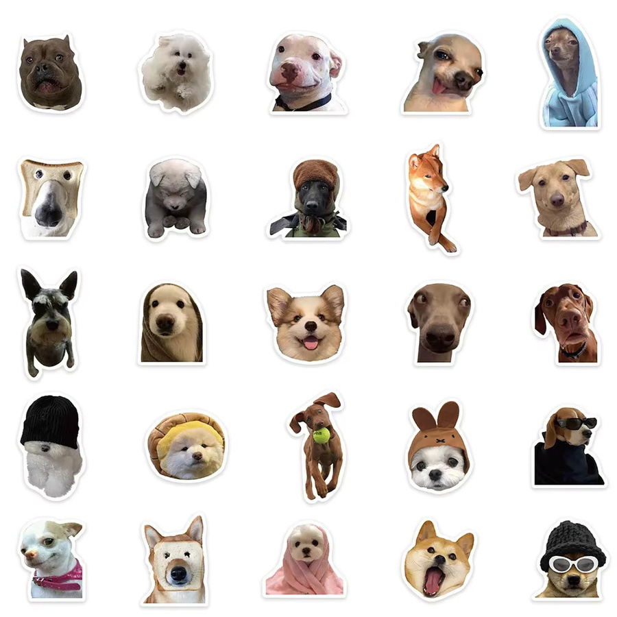 GOGOTU Meme-Hunde-Aufkleber, 50-teiliges Set, multicolor - Bild 4