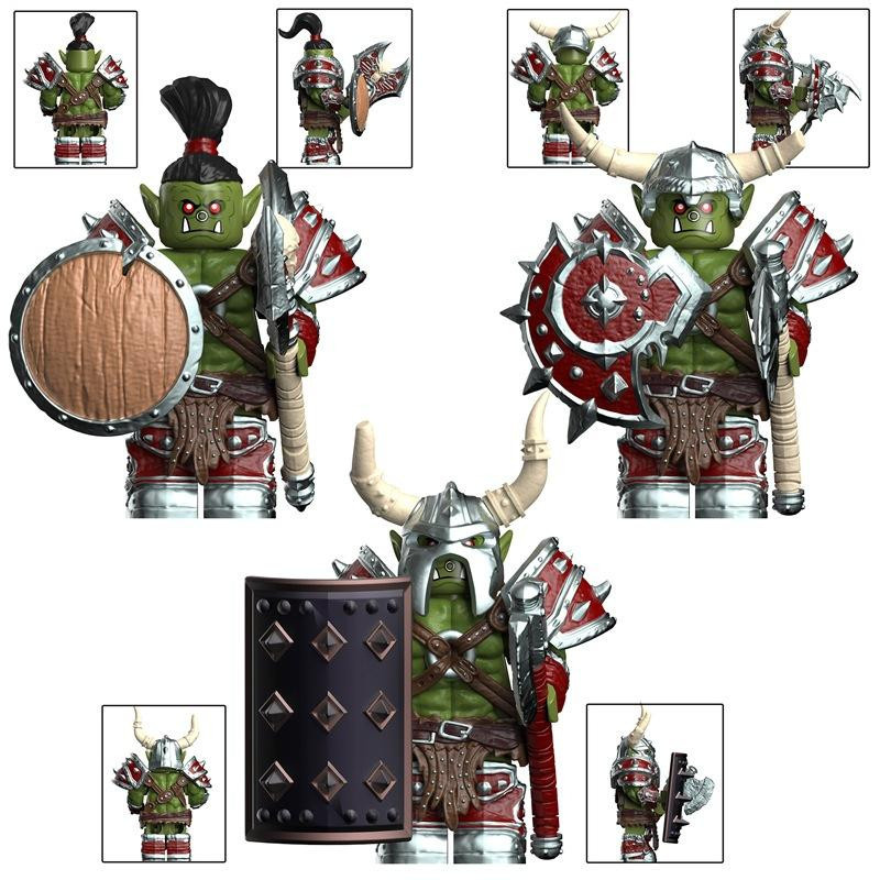 Yiran toy Warcraft Orc Blöcke Mini-Puppe Montagebausatz - Bild 3