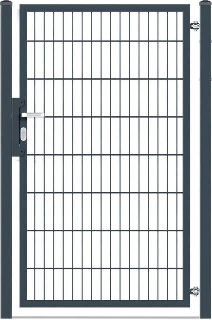 Deutsche Zauntechnik Gartentor Vario Basic DS in Anthrazit, Breite: 100 cm, Höhe: 160 cm - Bild 1