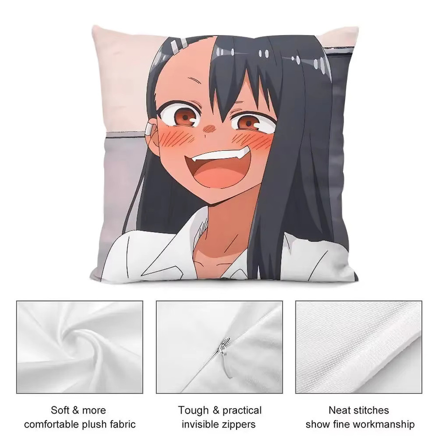 52TOYS Nagatoro Kissenbezug aus Polyester mit Reißverschluss, Multicolour, B/T/H: 40 x 40 x 40 cm - Bild 2