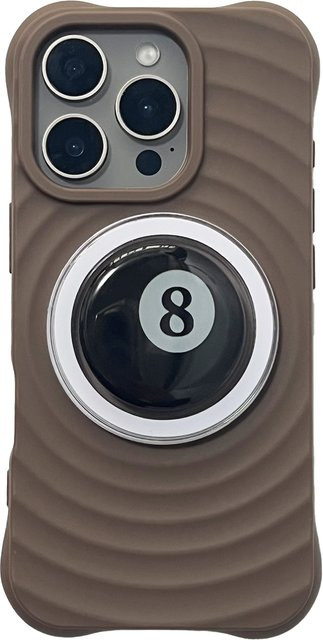 Mini-Billardkugel Handyhalter Griptok in Schwarz für iPhone 17 Pro Max und 16 Pro Max - Bild 1