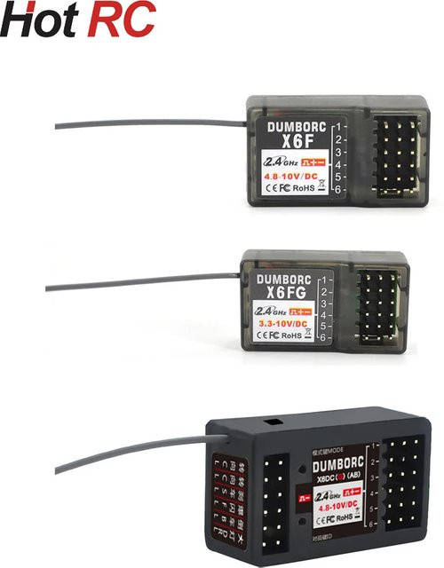 DUMBORC Fernbedienung, Sender und Empfänger mit Gyro, 2,4G, 6CH - Bild 1