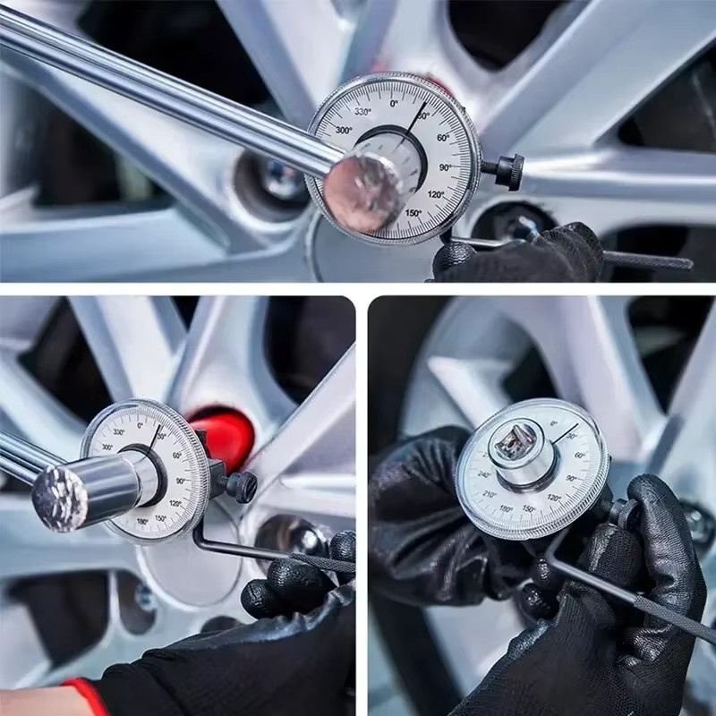 Verstellbarer Drehmomentschlüssel mit Zifferblatt in Silber für Kfz- und Garagenarbeiten - Bild 5