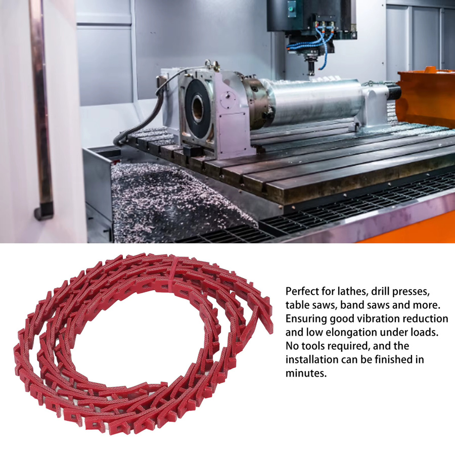 Aramox Power Twist V-Riemen Typ A, 13 x 1200 mm, verstellbares Übertragungsriemen-Verbindungszubehör für Drehmaschinen und Tischkreissägen - Bild 3
