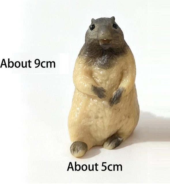 Murmeltier Quetschspielzeug, beige - Bild 1