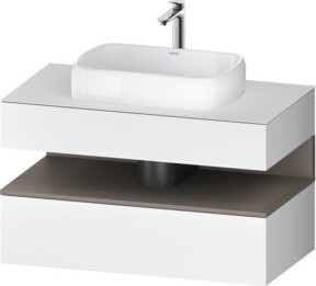 Duravit Waschtischunterschrank Qatego in Weiss, B/T/H: 100 x 55 x 60 cm - Bild 1