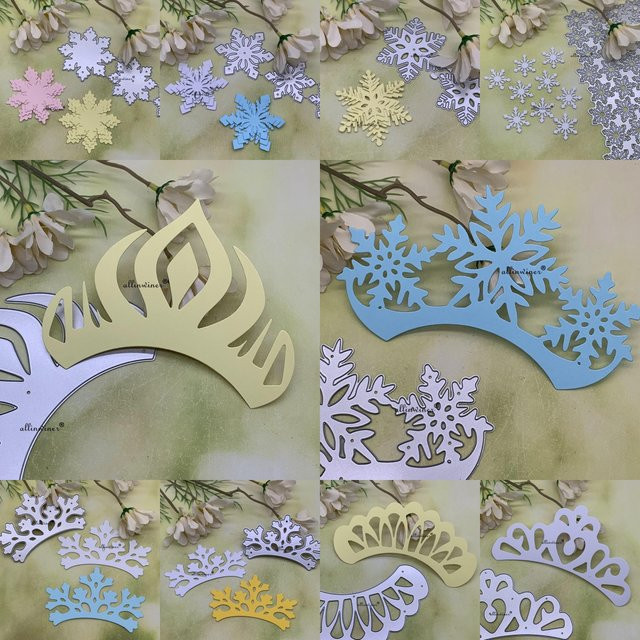 Schneeflocke Krone Metall Stanzform für DIY Scrapbooking und dekorative Prägung - Bild 1