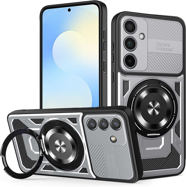 Techsuit RuggedCam Schutzhülle für Samsung Galaxy S25 FE in Grau - Bild 1