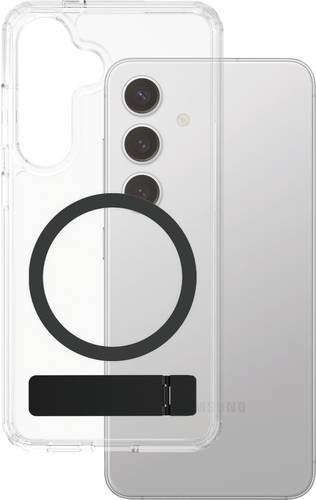 PanzerGlass CARE Backcover für Samsung Galaxy S25 in Transparent und Schwarz mit Standfunktion und Stoßfestigkeit - Bild 1