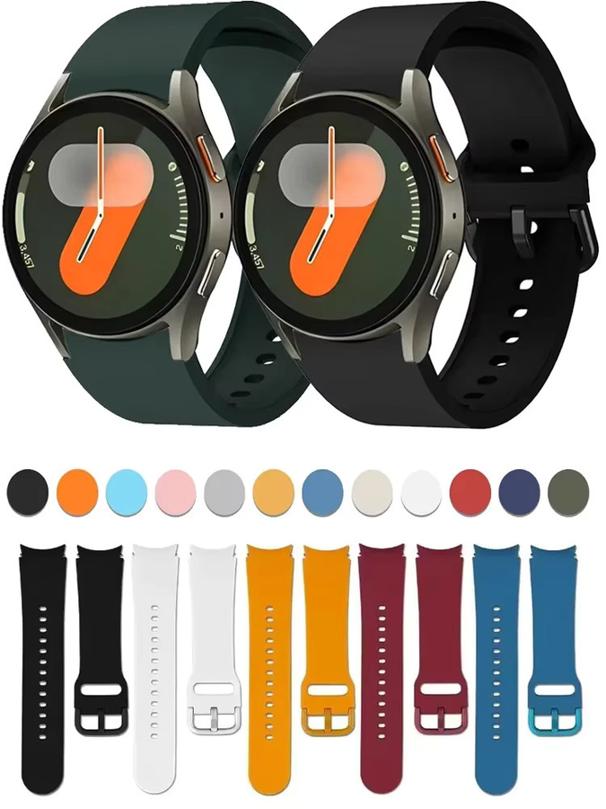 Uhrenarmband Silikon, Schwarz, Unisex - Bild 4